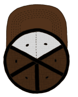 GWG Streetbillys CAP Logo Brown White