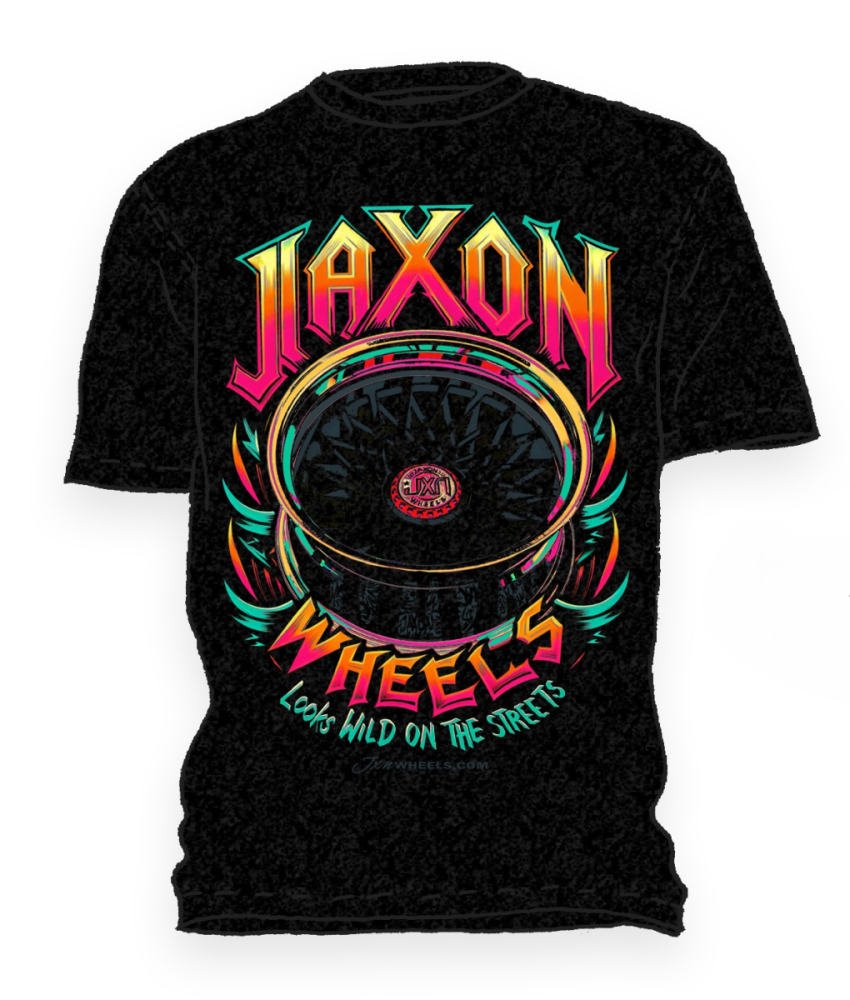 JXN Wheels Men Metal 80s Acid Black L