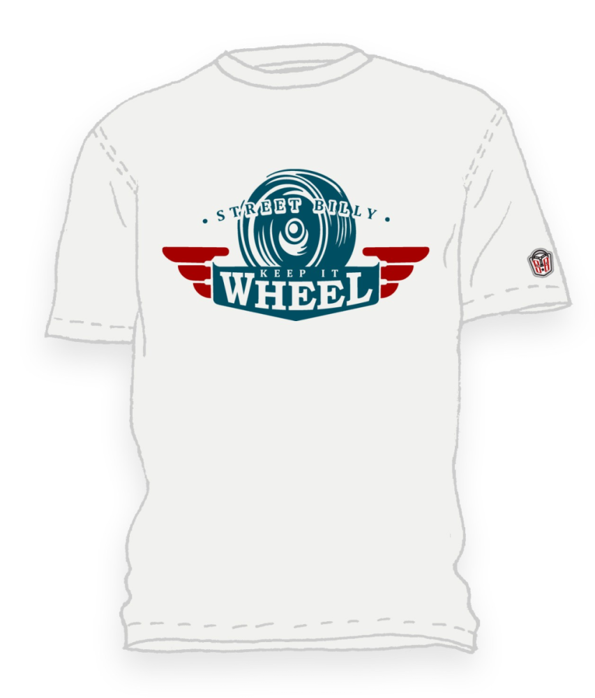 Streetbillys T-Shirt  SB KeepIt Wheel vintagewhite XXL